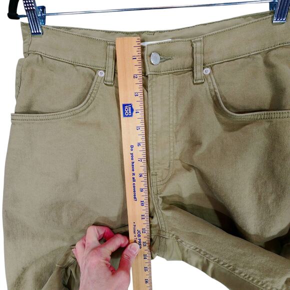 Oak + Fort Double Face Cargo Pant 8 Women Beige 31x29 Cinch Hem Streetwear Baggy - Picture 6 of 12